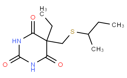 5-(仲-丁基硫甲基)-5-乙基-2-钠氧基-4,6(1H,5H)-嘧啶二酮