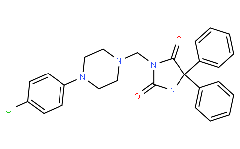 3-[4-(4-chloro-phenyl)-piperazin-1-ylmethyl]-5,5-diphenyl-imidazolidine-2,4-dione