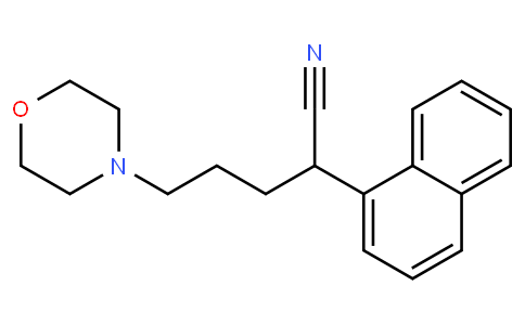 5-morpholin-4-yl-2-naphthalen-1-yl-pentanenitrile