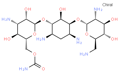 6-O-(3-氨基-6-氨基甲酰-3-脱氧-alpha-D-吡喃葡萄糖基)-4-O-(2,6-二氨基-2,6-二脱氧-alpha-D-吡喃葡萄糖基)-2-脱氧-D-链霉胺