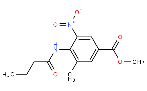 Methyl 4-(butyrylamino)-3-methyl-5-nitrobenzoate 