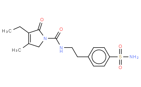 4-[2-[(3-乙基-4-甲基-2-氧代-3-吡咯琳)甲酰胺基]乙基]苯磺酰胺