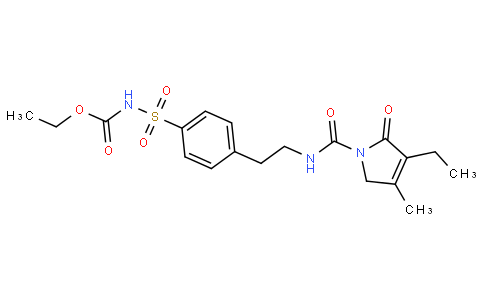 [[4-[2-[[(3-Ethyl-2,5-dihydro-4-methyl-2-oxo-1H-pyrrol-1-yl)carbonyl]amino]ethyl]phenyl]sulfonyl]-carbamic acid ethyl ester