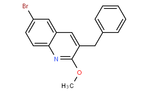 Quinoline, 6-bromo-2-methoxy-3-(phenylmethyl)-