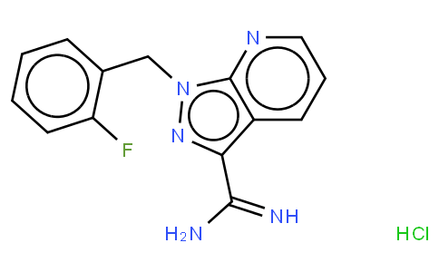1H-Pyrazolo[3,4-b]pyridine-3-carboximidamide,1-[(2-fluorophenyl)methyl]-, monohydrochloride