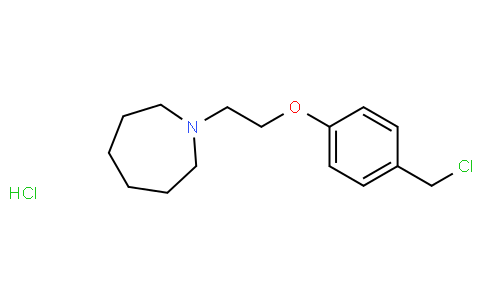 4-[2-(1-azepanyl)ethoxy]benzyl chloride hcl