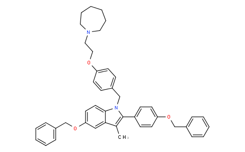 1-[4-(2-azepan-1-yl-ethoxy)-benzyl]-5-benzyloxy-2-(4-benzyloxy-phenyl)-3-methyl-1h-indole