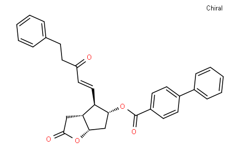 (3aR,4R,5R,6aS)-2-Oxo-4-[(1E)-3-oxo-5-phenyl-1-penten-1-yl]hexahy dro-2H-cyclopenta[b]furan-5-yl 4-biphenylcarboxylate