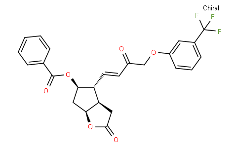 [(3aR,4R,5R,6aS)-2-oxo-4-[(E)-3-oxo-4-[3-(trifluoromethyl)phenoxy ]but-1-enyl]-3,3a,4,5,6,6a-hexahydrocyclopenta[b]furan-5-yl] benz oate