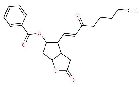 5-(benzoyloxy)-3,3a,4,5,6,6a-hexahydro-4-(3-oxo-1-octenyl)-2H-cyclopenta(b)furan-2-one