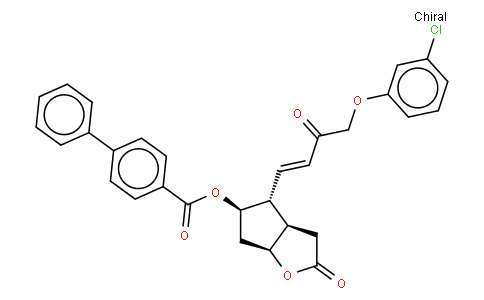 [1,1'-Biphenyl]-4-carboxylic acid [3aR-[3aa,4a(E),5b,6aa]]-4-[4-(3-chlorophenoxy)-3-oxo-1-butenyl]hexahydro-2-oxo-2H-cyclopenta[b]furan-5-yl ester