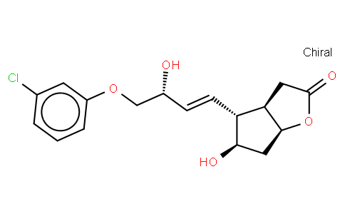 2H-环戊并[b]呋喃-2-酮,4-[(1E,3R)-4-(3-氯苯氧基)-3-羟基-1-丁烯-基]六氢-5-羟基-, (3aR,4R,5R,6aS)-