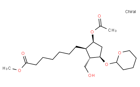 Cyclopentaneheptanoic acid, 5-(acetyloxy)-2-(hydroxyMethyl)-3-[(tetrahydro-2H-pyran-2-yl)oxy]-, Methyl ester, (1R,2S,3R,5S)-