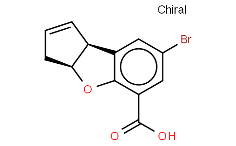 3H-Cyclopenta[b]benzofuran-5-carboxylic acid, 7-broMo-3a,8b-dihydro-, cis-(-)-