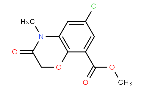 methyl 6-chloro-4-methyl-3-oxo-1,4-benzoxazine-8-carboxylate
