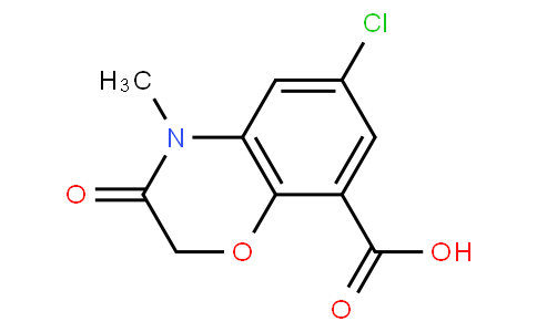 6-chloro-4-methyl-3-oxo-1,4-benzoxazine-8-carboxylic acid