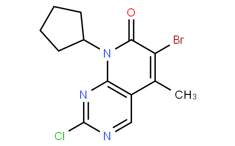  6-broMo-2-chloro-8-cyclopentyl-5-Methylpyrido[2,3-d]pyriMidin-7(8H)-one