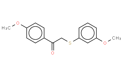 1-(4-甲氧基苯基)-2-(3-甲氧基苯硫基)乙酮