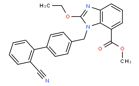  Methyl 1-((2'-cyano-[1,1'-biphenyl]-4-yl)methyl)-2-ethoxy-1H-benzo[d]imidazole-7-carboxylate