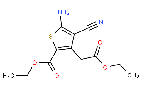 Ethyl 5-amino-4-cyano-3-(2-ethoxy-2-oxoethyl)thiophene-2-carboxylate