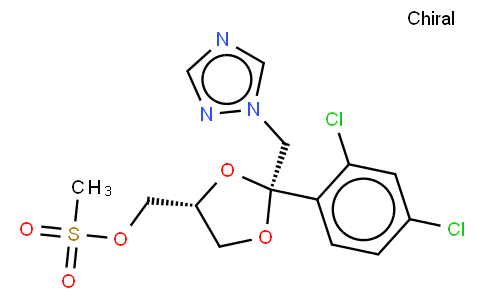 Cis-[2-(2,4-Dichlorophenyl)-2-(1H-1,2,4-triazol-1-ylmethyl)-1,3-dioxolan-4-yl]methyl-methanesulphonate