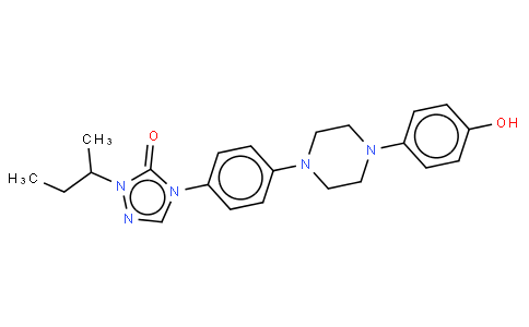 2,4-dihydro-4-[4-[4-(4-hydroxylphenyl)piperazin-1-yl]phen-yl]-2-(1-methylpropyl)-3H-1,2,4-triazol-3-one