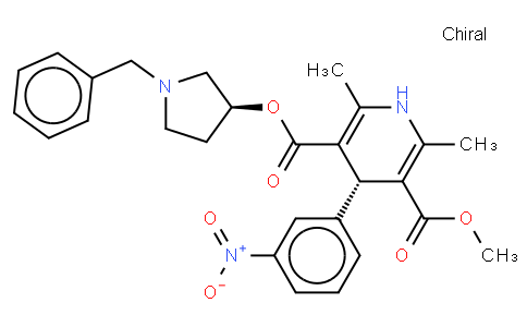 (+)-(3'S,4S)-1-Benzyl-3-pyrrolidinyl methyl 1,4-dihydro-2,6-dimethyl-4-(3-nitrophenyl)-3,5-pyridinedicarboxylate