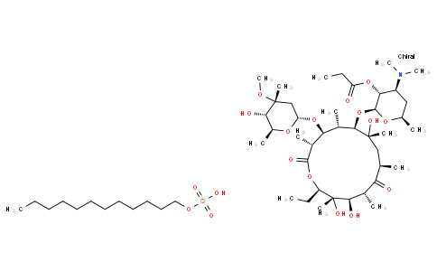Erythromycin 2'-propionate dodecyl sulfate