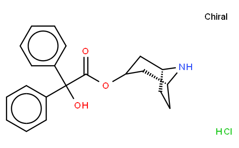 alpha-羟基-alpha-苯基苯乙酸 (3-内型)-8-氮杂双环[3.2.1]辛-3-基酯盐酸盐