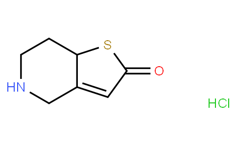 5,6,7,7a-tetrahydrothiopheno [3,2-c] pyridine-2(4H) -ketone hydrochloride