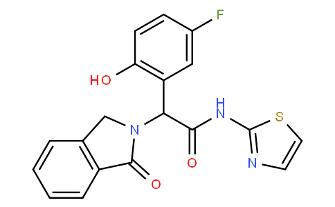 2-(5-氟-2-羟基苯基)-2-(1-氧代异吲哚啉-2-基)-N-(噻唑-2-基)乙酰胺