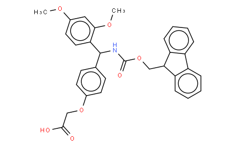 Rink Amide Linker 4-[(2,4-Dimethoxyphenyl)(Fmoc-amino)methyl]phenoxyacetic acid