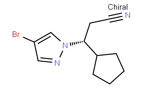 (R)-3-(4-broMo-1H-pyrazol-1-yl)-3-cyclopentylpropanenitrile