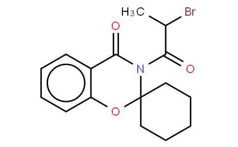 3-(2-溴代-1-氧代丙基)-螺[2H-1,3-苯并噁嗪-2,1'-环己烷]-4(3H)-酮
