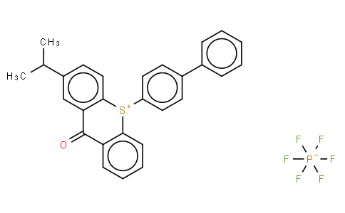 （Omnicat 550） 10-[1,1'-Biphenyl]-4-yl-2-(1-methylethyl)-9-oxo-9H-thioxanthenium hexafluorophosphate