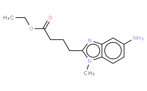1-Methyl-5-amino-1H-benzimidazole-2- butanoic acid ethyl ester