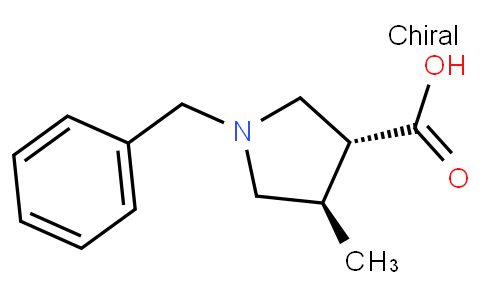 (3R, 4R) -1-benzyl-4-methyl-3-pyrrolidine carboxylic acid