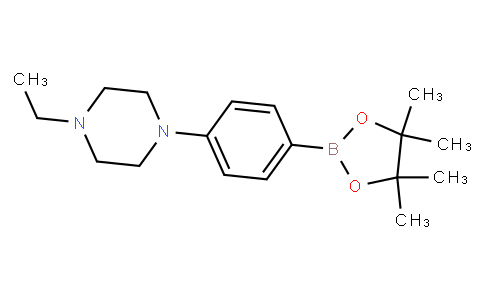 1-ethyl-4-(4-(4,4,5,5-tetramethyl-1,3,2-dioxaborolan-2-yl)phenyl)piperazine