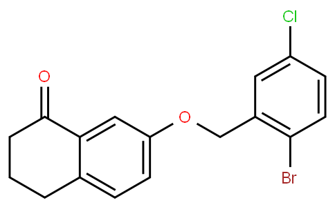 7-(2-bromo-5-chlorobenzyloxy)-3,4-dihydronaphthalen-1(2H)-one