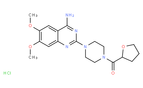 1-(4-Amino-6,7-dimethoxy-2-quinazolinyl)4-[(tetrahydro-2-furanyl)carbonyl]piperazine hydrochloride