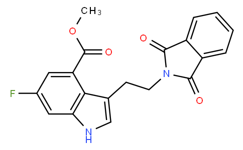 3-[2-(1,3-Dihydro-1,3-dioxo-2H-isoindol-2-yl)ethyl]-6-fluoro-1H-indole-4-carboxylic acid methyl ester