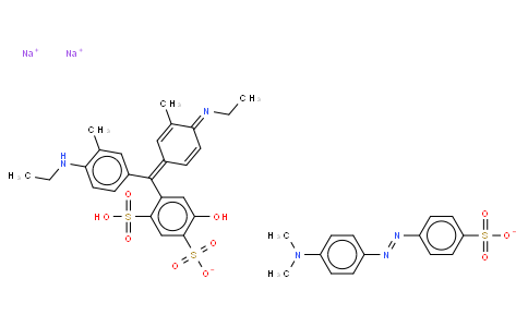 Methyl orange-xylene blue solution