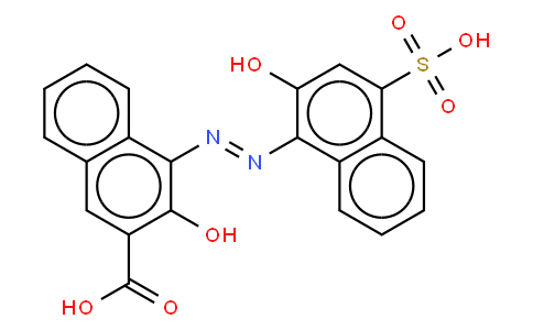 2-羟基-1-(2-羟基-4-磺基-1-萘基偶氮)-3-萘甲酸(1:100用硫酸钾稀释)