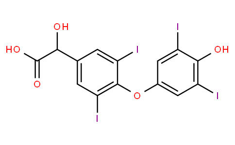 Benzeneacetic acid, α-hydroxy-4-(4-hydroxy-3,5-diiodophenoxy)-3,5-diiodo-