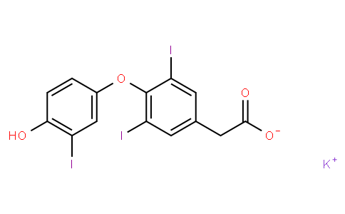 potassium 4-(4-hydroxy-3-iodophenoxy)-3,5-diiodophenylacetate