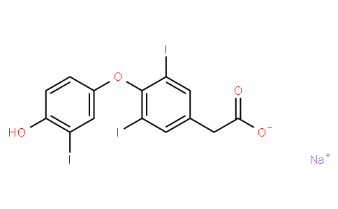 sodium 4-(4-hydroxy-3-iodophenoxy)-3,5-diiodophenylacetate