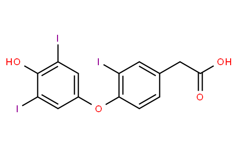 Benzeneacetic acid, 4-(4-hydroxy-3,5-diiodophenoxy)-3-iodo-