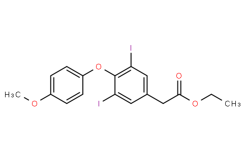 ethyl 3,5-diiodo-4-(4-Methoxyphenoxy)phenylacetate