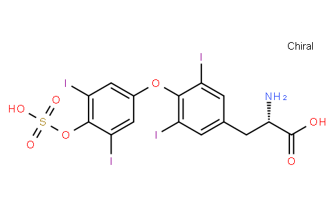 O-[3,5-diiodo-4-(sulfooxy)phenyl]-3,5-diiodo L-tyrosine