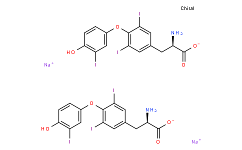 disodium O-(4-hydroxy-3-iodophenyl)-3,5-diiodo-D-tyrosinate